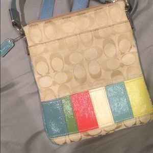 Multi color Coach bag